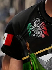 Eagle Pattern 3D Print T shirt Men's Casual Round Neck Tee Shirt