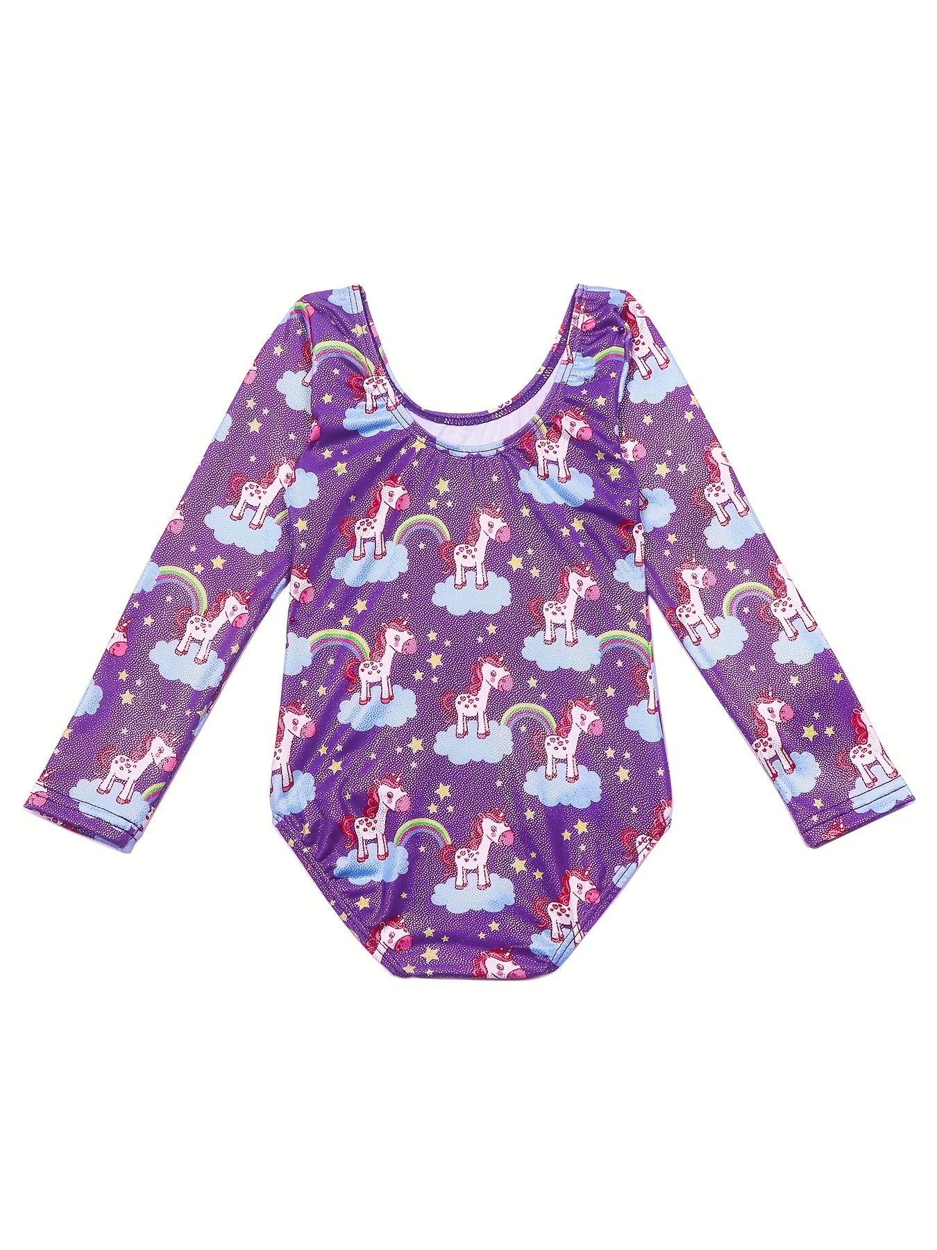 Girl's Polka Dot Gymnastics Suit One Piece Outfit
