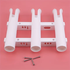 3-Tube Fishing Rod Holder Portable Plastic Rack Fishing Accessories