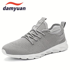 Men's Breathable Lace up Sneakers Outdoor Walking Shoes