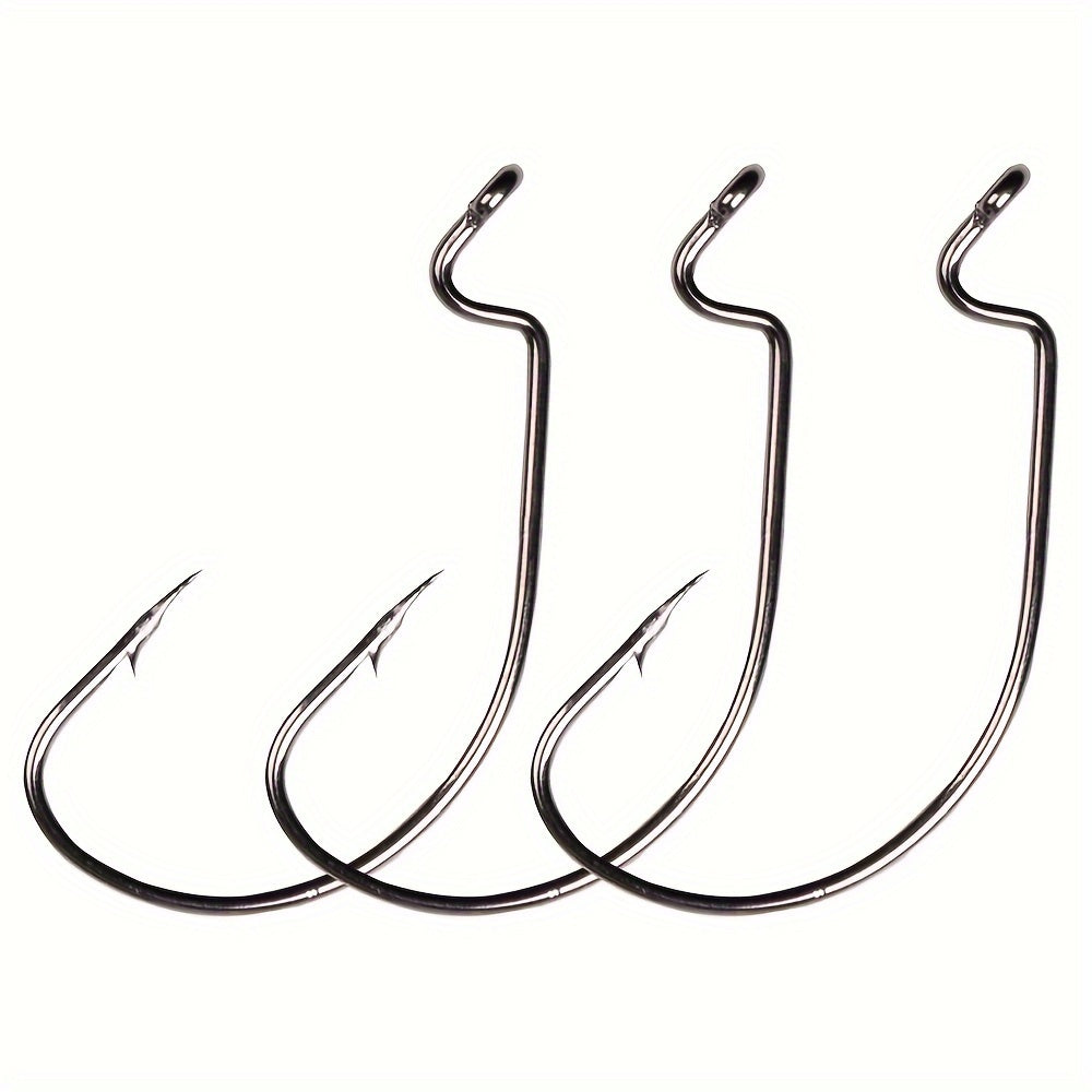 10pcs 15pcs Reinforced Wide Gap Hooks For Texas Rig Barbed Fishing Hooks
