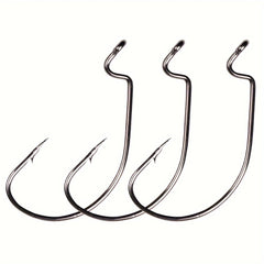 10pcs 15pcs Reinforced Wide Gap Hooks For Texas Rig Barbed Fishing Hooks