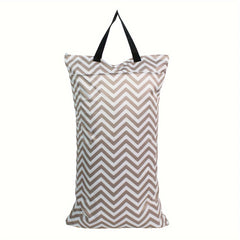 Reusable Hanging Wet Dry Cloth Diaper Pail Bag with Multiple Compartments