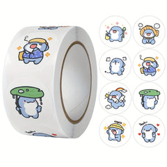 500pcs Milk Dragon Rewards Stickers Encouragement Labels