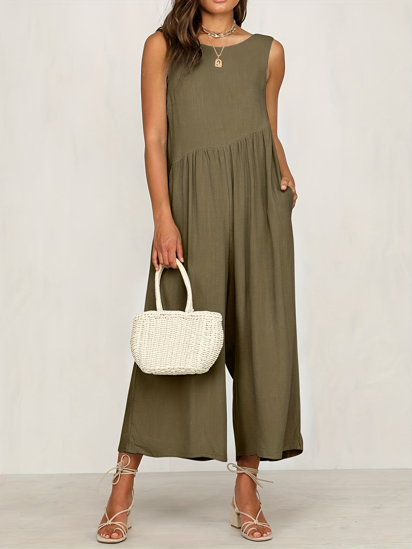 Sexy Backless Wide Leg Jumpsuit for Women