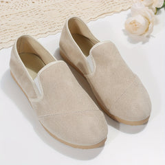 Women's Solid Slip On Sneakers Lightweight Outdoor Shoes