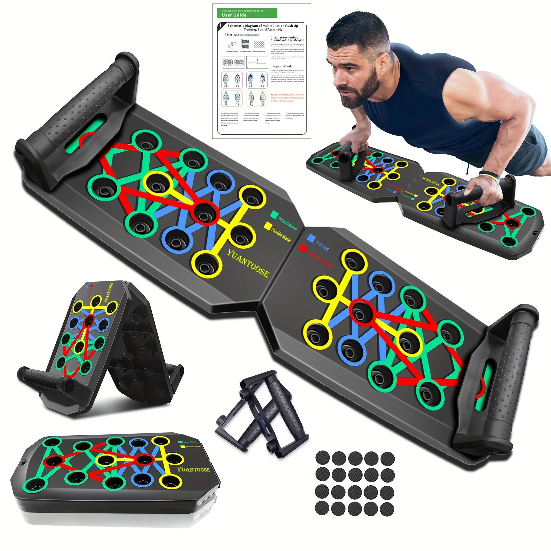 Push up Board for Chest Arm Abdomen Core Training