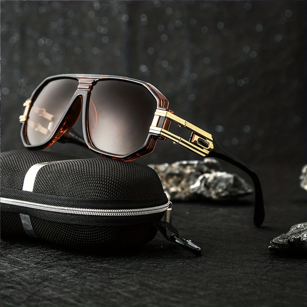 Men's Steampunk Style Sunglasses Vintage Metal Glasses