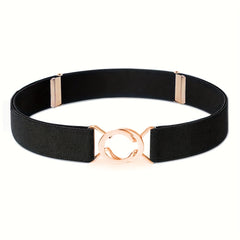 Women's Elastic Waistband with Adjustable Metal Buckle
