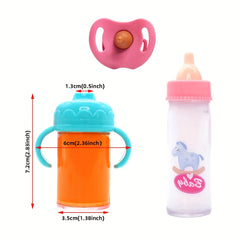 Magical Baby Bottle Toy Dollhouse Accessories Pretend Play Juice Bottle Toy