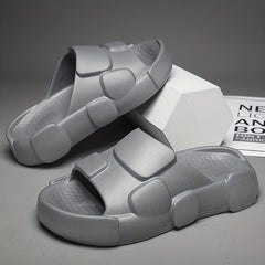 Men's Open Toe Platform Slides Anti-skid Slippers