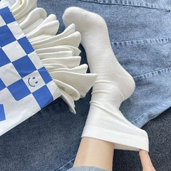 Soft Cotton Crew Socks Women's Stockings