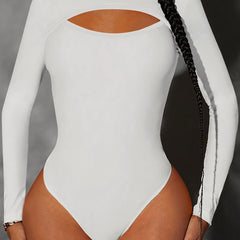 Tummy Control Bodysuit Long Sleeve Slimming Shaper