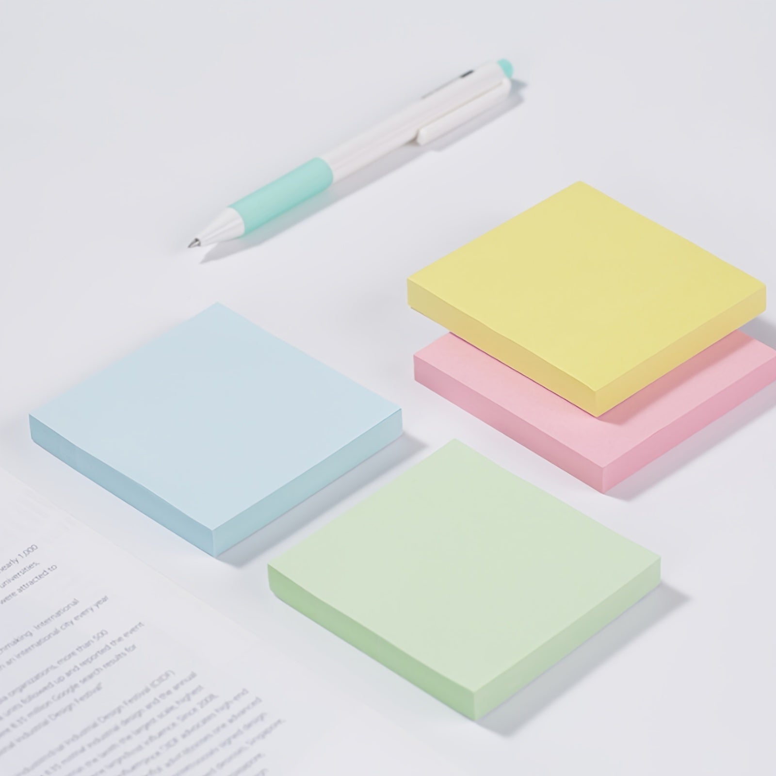 6pcs Macaron Sticky Notes 7 Memo Pad 300 Sheets