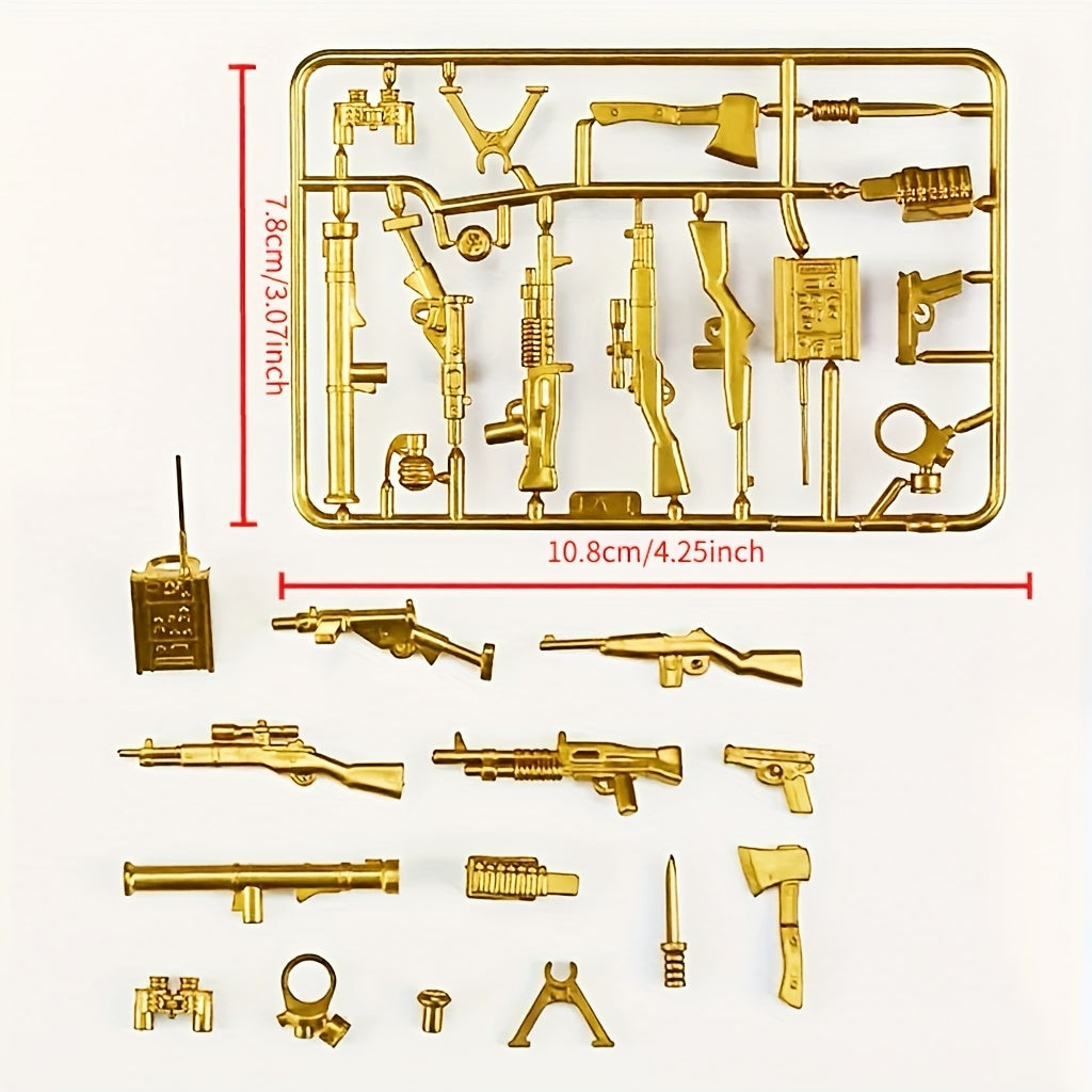 Golden Weapon Accessories Set for Ages 18