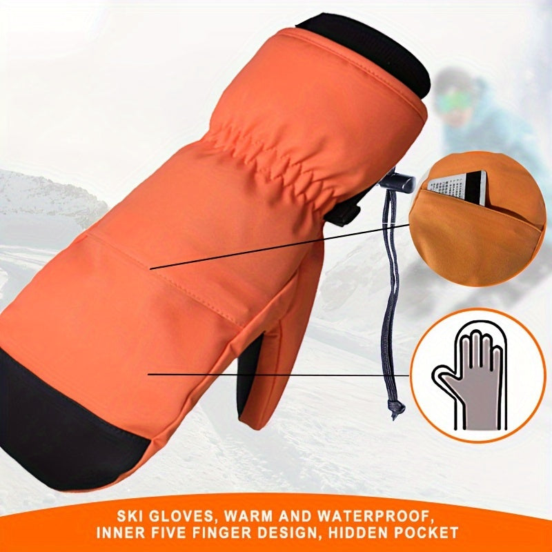 Winter Touch Screen Skiing Gloves Waterproof Windproof Warm Keeping Gloves