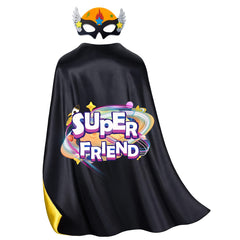 2pcs Set Unisex Cape and Mask for Dress Up hero Toys for Halloween