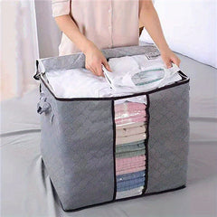 Thicker Luggage Storage Bag Quilted Quilt Duffel Non woven Clothing Hand Luggage