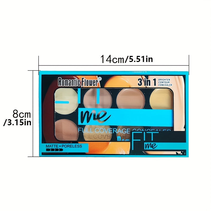 3-in-1 Brightening Concealer Palette Waterproof