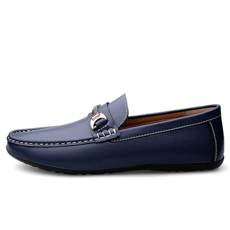 Men's Leather Loafer Shoes Casual Slip On Dress Shoes Flat Shoes Men's Footwear