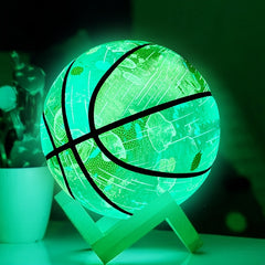 Size 7 Glow In The Dark Basketball Luminous Glowing PU leather Ball