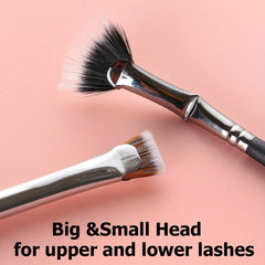 Mascara Fan Brush Lash Wand for Lifted Effects and Lower Lashes Enhancement