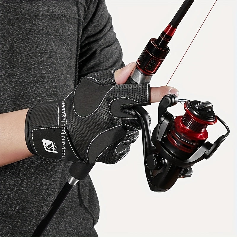 Anti Slip Half Finger Fishing Gloves