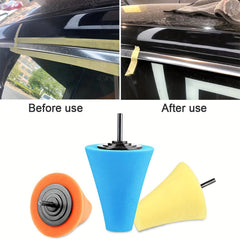 14pcs Car Buffers & Polishers Kit For Drill Foam Ball Metal Plastic Glass