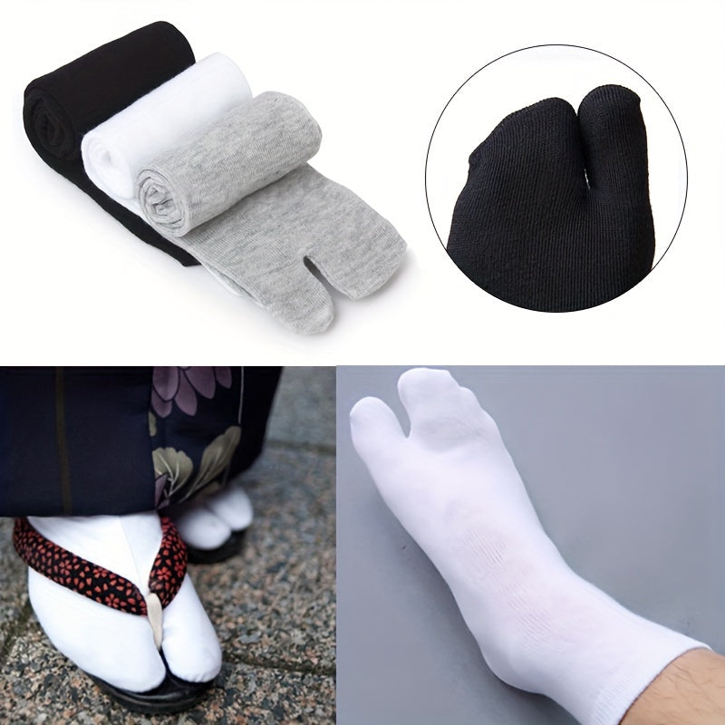 Two Finger Socks Crew Stockings