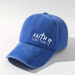 FAITH DON'T FEAR Distressed Baseball Cap Unisex Sun Hat