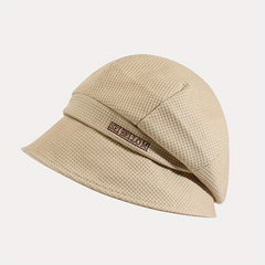 Letter Embroidery Bucket Hat Vintage Beret Lightweight Fisherman Cap