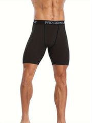 Men's Compression Sports Boxers Athletic Shorts