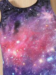 Toddler Girls Starry Graphic Swimsuit Romper