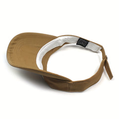 Men's Sunscreen Visor Hat With Letter 5046 Embroidery