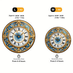 Wooden Round Time Puzzle Christmas Birthday Gift Game