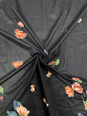 Women's Floral V Neck Mini Dress