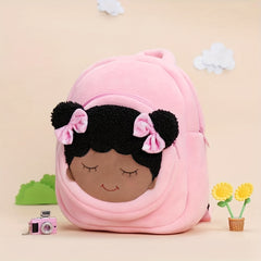 Soft Plush Backpack for Kids - Deep Skin Tone - Age 1-3