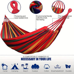 Portable Camping Hammock with Tree Straps - Outdoor Travel Indoor