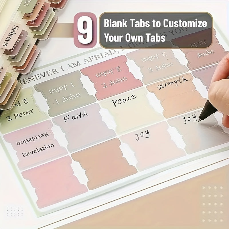 Bible Index Label Stickers 75pcs Large Unique Cross Design for Easy Page Finding