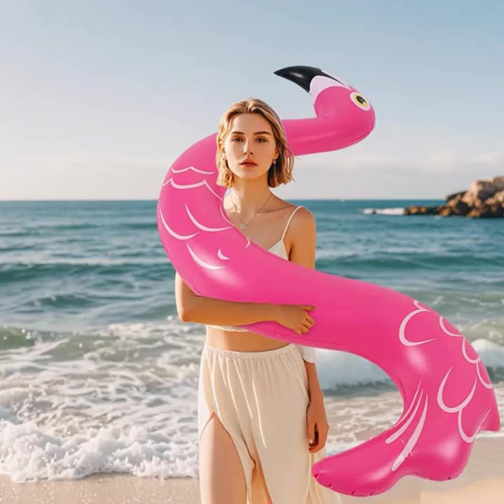 Kids PVC Pool Noodle Floaties with Animal Shaped Flamingo Snake Starfish