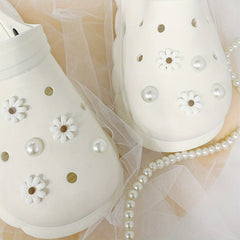 10pcs Faux Pearl Shoe Charms for Clogs - DIY Shoes Accessories