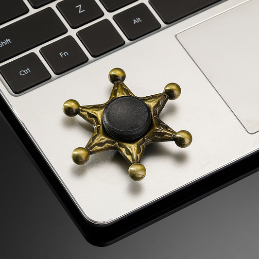 Bronze Metal Finger Spinner Adult Decompression Toy