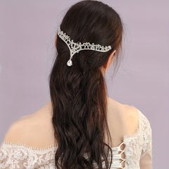 Rhinestone Crown Headband Wedding Bridal Forehead Jewelry Tiara