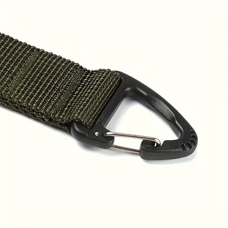 2pcs Nylon Webbing Buckle Carabiner Backpack Hanging Buckle Keychain