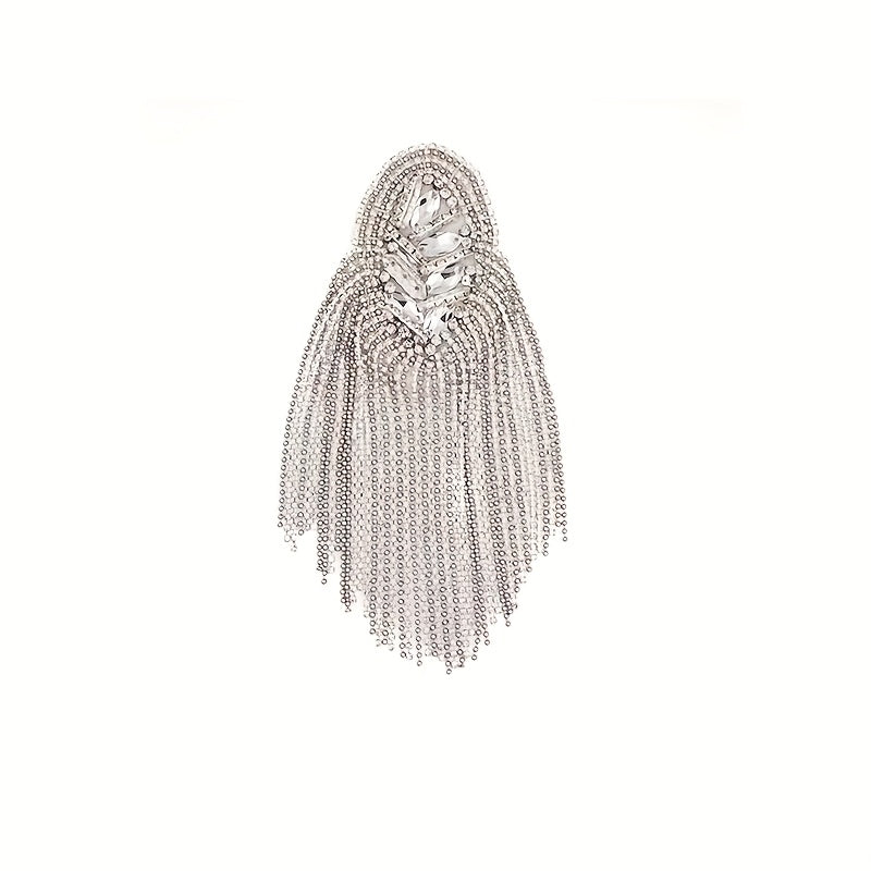 Glass Tassel Epaulettes for Men's Suits