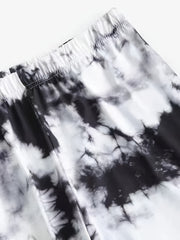 Summer Tie Dye High Waist Biker Shorts Women's Casual Slim Fit