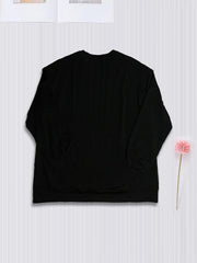 Daisy & Letter Print Sweatshirt Casual Long Sleeve Women's Clothing