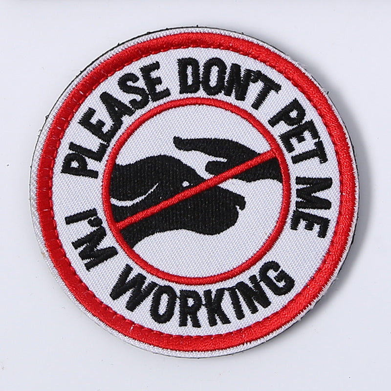 1pc Service Dog Patch Fastener Hook And Loop Patch