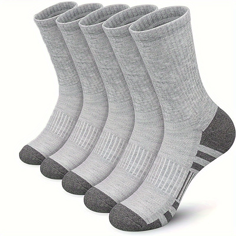 Men's Mid Crew Sport Socks - Breathable & Sweat Absorbing