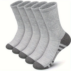 Men's Mid Crew Sport Socks - Breathable & Sweat Absorbing